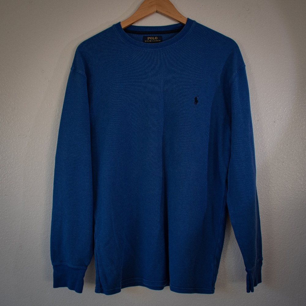 Polo waffle-knit thermal shirt